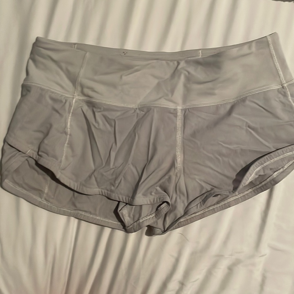 Lululemon size 4 gray speed ups.